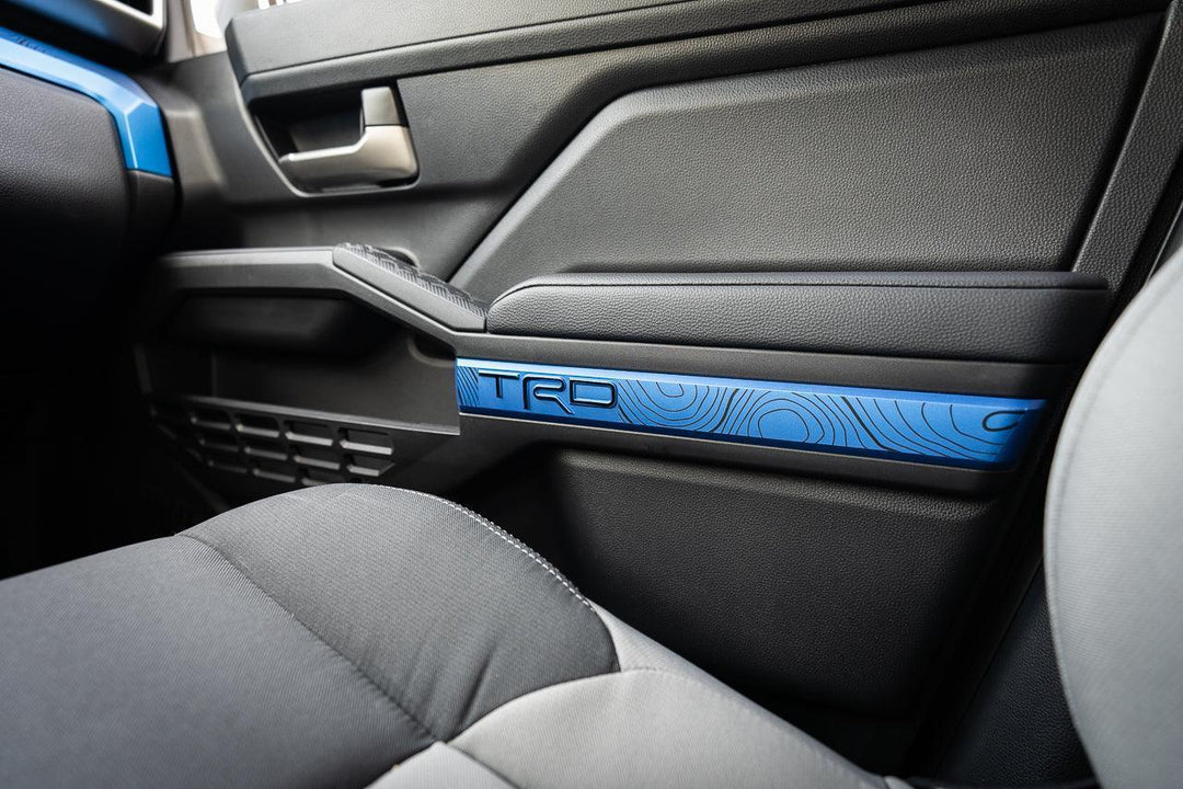 "TRD" Door Topographic Map Overlays - 2024+ Tacoma