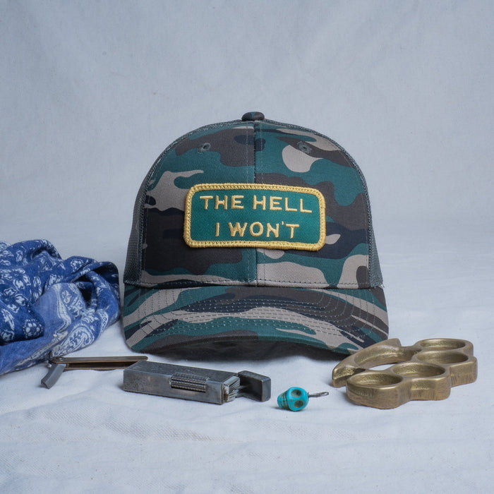 👉 "THE HELL I WON’T" – Mesh Snapback – BOGO 50% Off🔥