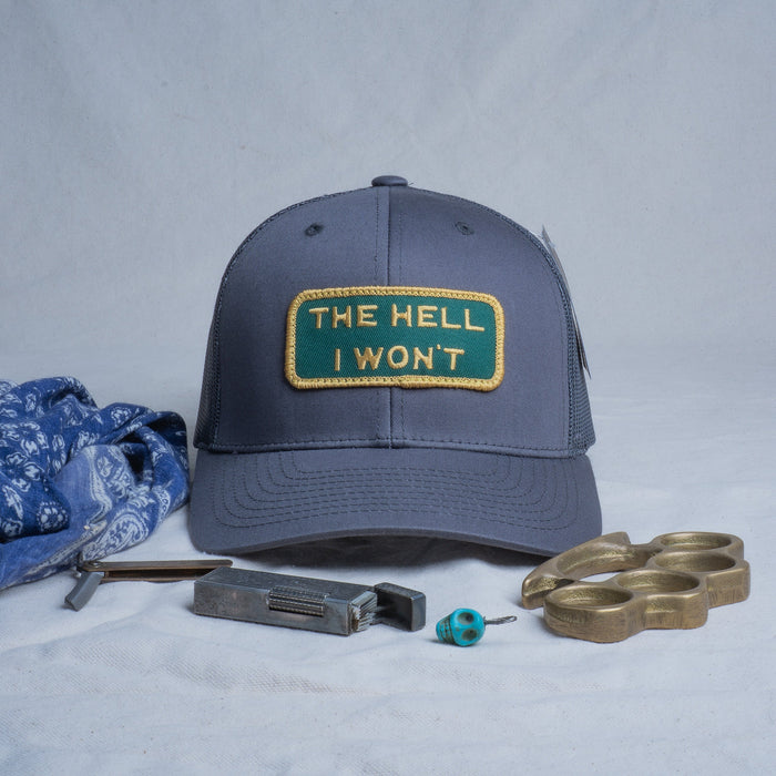 👉 "THE HELL I WON’T" – Mesh Snapback – BOGO 50% Off🔥
