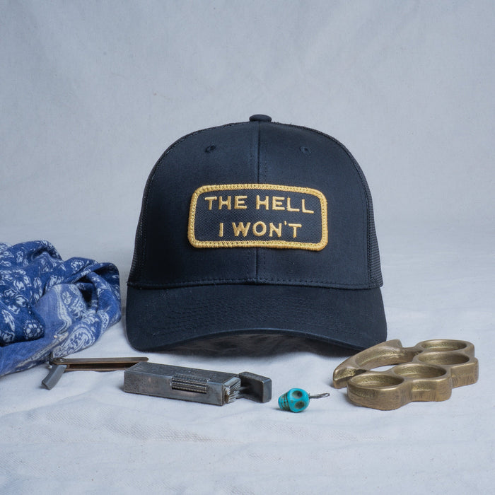 👉 "THE HELL I WON’T" – Mesh Snapback – BOGO 50% Off🔥