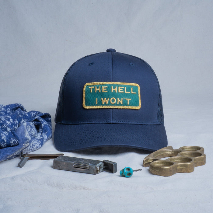 👉 "THE HELL I WON’T" – Mesh Snapback – BOGO 50% Off🔥