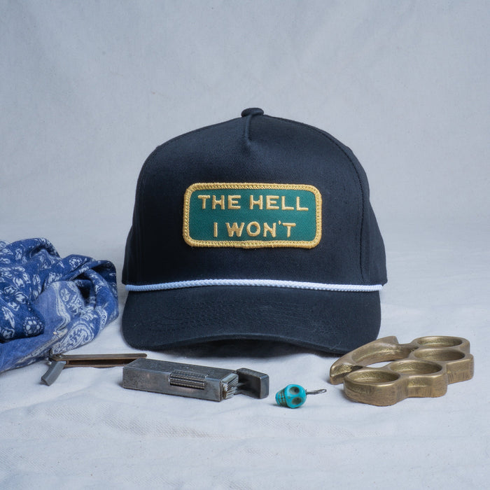 👉 "THE HELL I WON'T" Captain's (Rope) Hat - BOGO 50% OFF🔥