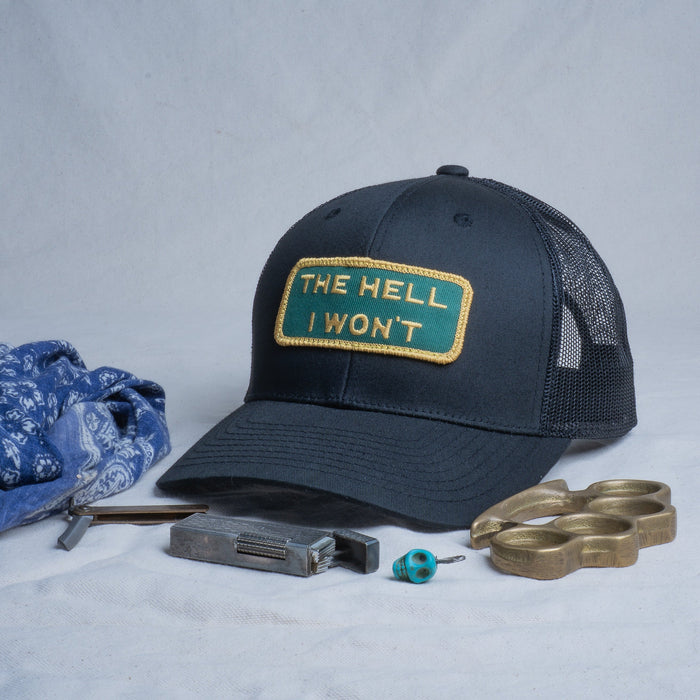 👉 "THE HELL I WON’T" – Mesh Snapback – BOGO 50% Off🔥