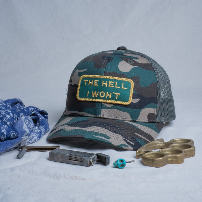 👉 "THE HELL I WON’T" – Mesh Snapback – BOGO 50% Off🔥