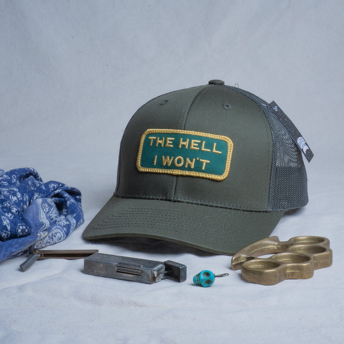 👉 "THE HELL I WON’T" – Mesh Snapback – BOGO 50% Off🔥