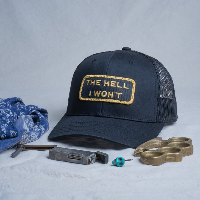👉 "THE HELL I WON’T" – Mesh Snapback – BOGO 50% Off🔥