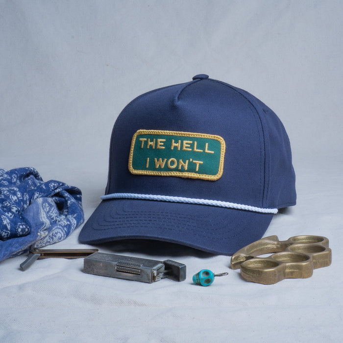 👉 "THE HELL I WON'T" Captain's (Rope) Hat - BOGO 50% OFF🔥
