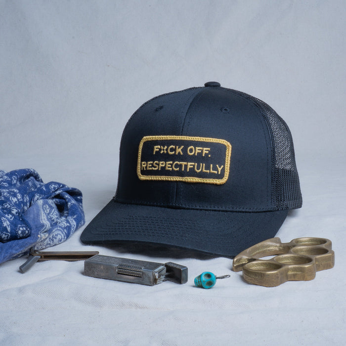 👉 "FXCK OFF, RESPECTFULLY" – Mesh Snapback – BOGO 50% Off🔥