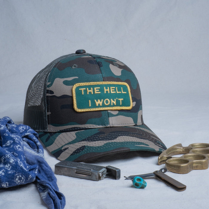 👉 "THE HELL I WON’T" – Mesh Snapback – BOGO 50% Off🔥