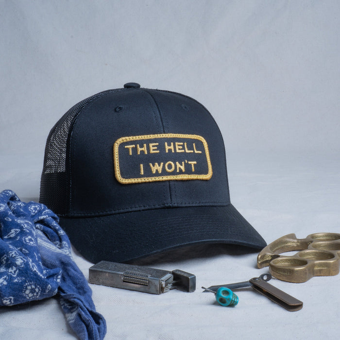 👉 "THE HELL I WON’T" – Mesh Snapback – BOGO 50% Off🔥