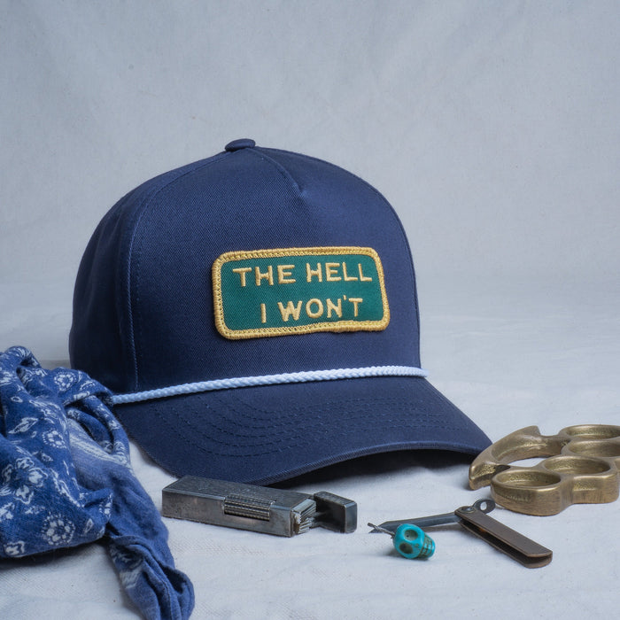👉 "THE HELL I WON'T" Captain's (Rope) Hat - BOGO 50% OFF🔥