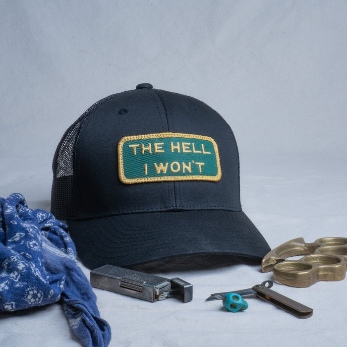 👉 "THE HELL I WON’T" – Mesh Snapback – BOGO 50% Off🔥