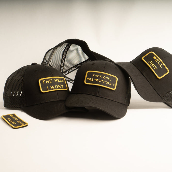 Modular Black/Gold Velcro Patch Trucker Bundle (BOGO 50% OFF)