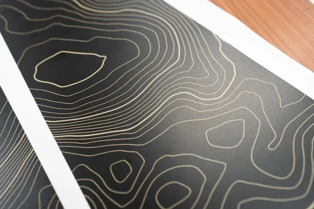 Topographic Map Premium Print Vinyl Rolls (3&