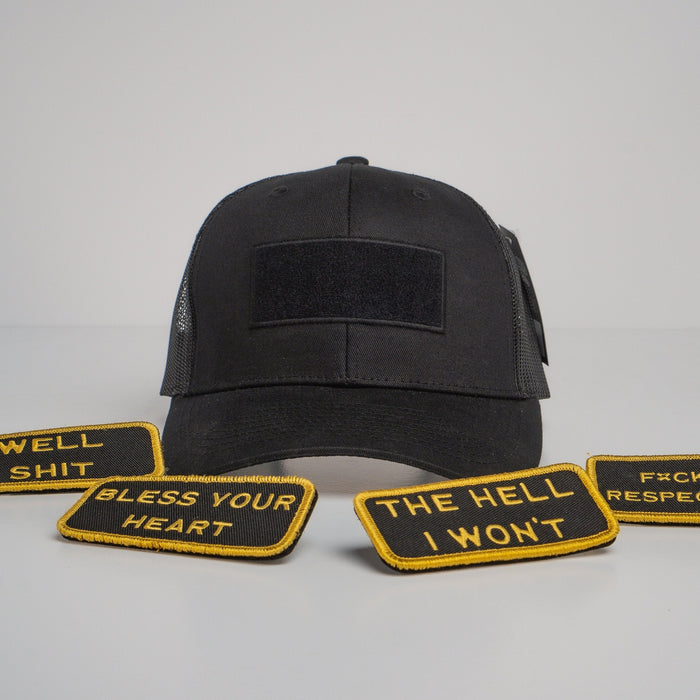 Modular Black/Gold Velcro Patch Trucker Bundle (BOGO 50% OFF)