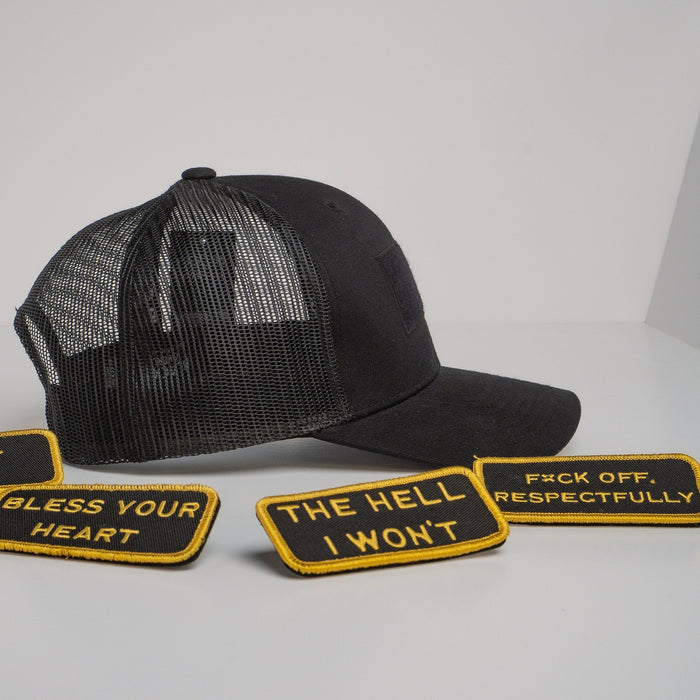 Modular Black/Gold Velcro Patch Trucker Bundle (BOGO 50% OFF)