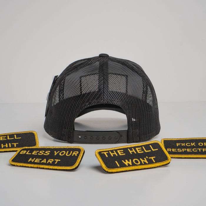 Modular Black/Gold Velcro Patch Trucker Bundle (BOGO 50% OFF)