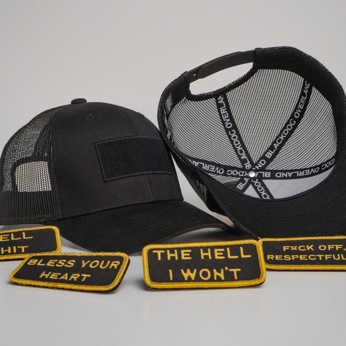 Modular Black/Gold Velcro Patch Trucker Bundle (BOGO 50% OFF)