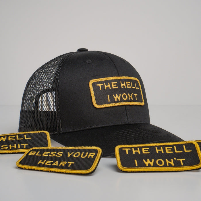 Modular Black/Gold Velcro Patch Trucker Bundle (BOGO 50% OFF)