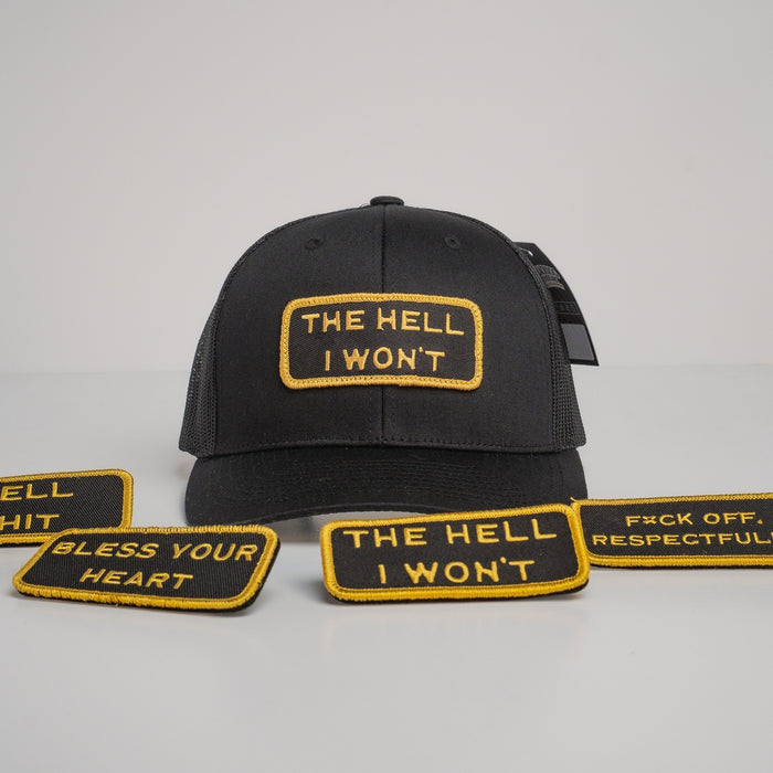 Modular Black/Gold Velcro Patch Trucker Bundle (BOGO 50% OFF)