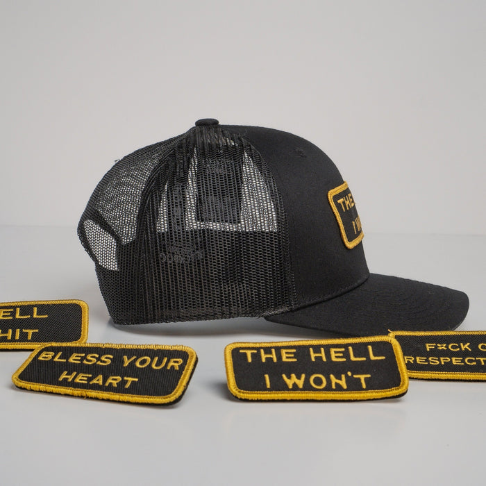 Modular Black/Gold Velcro Patch Trucker Bundle (BOGO 50% OFF)