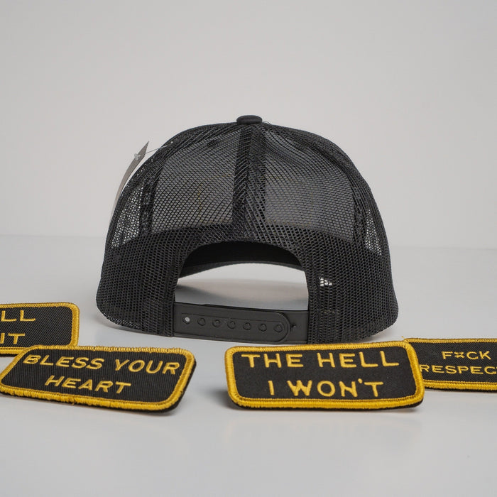 Modular Black/Gold Velcro Patch Trucker Bundle (BOGO 50% OFF)