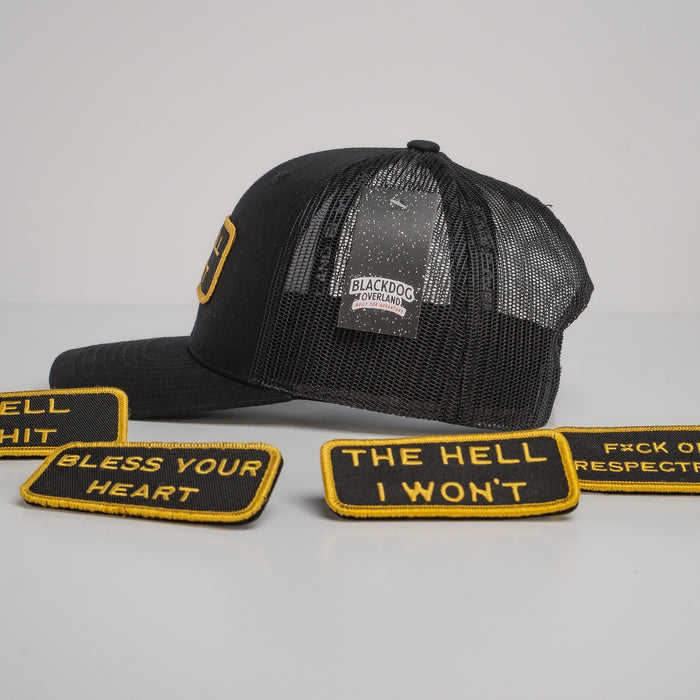 Modular Black/Gold Velcro Patch Trucker Bundle (BOGO 50% OFF)