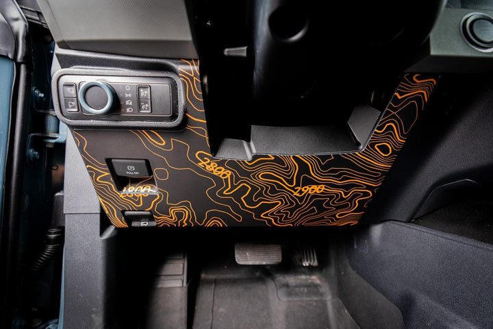 Topo Understeering Panel Overlay (Printed Series) - 2021-2022 Bronco (Type A)