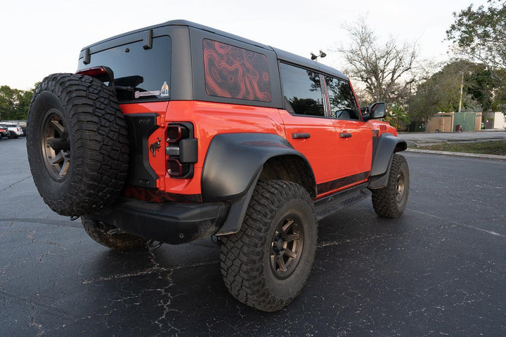 Topo Hardtop Side Window Overlays - 2021+ Bronco 4 Door