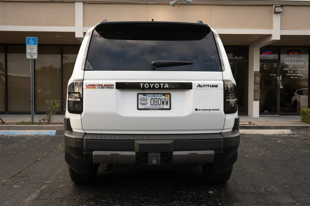 Black iForceMax Acrylic Tailgate Emblem - 2024+ Land Cruiser