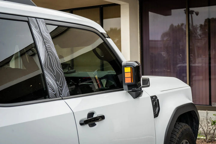 Heritage Retro TRD Style Mirror Stripes - 2024+ Land Cruiser / GX 550