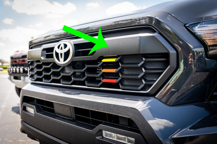 StickerFab Tri Color TRD Style Grille Emblem Version 2- 2024+ Tacoma / 2025+ 4Runner