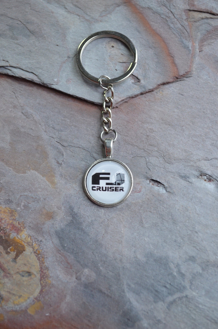 FJ Cruiser Toyota Silver Brass Dangle Key Chain