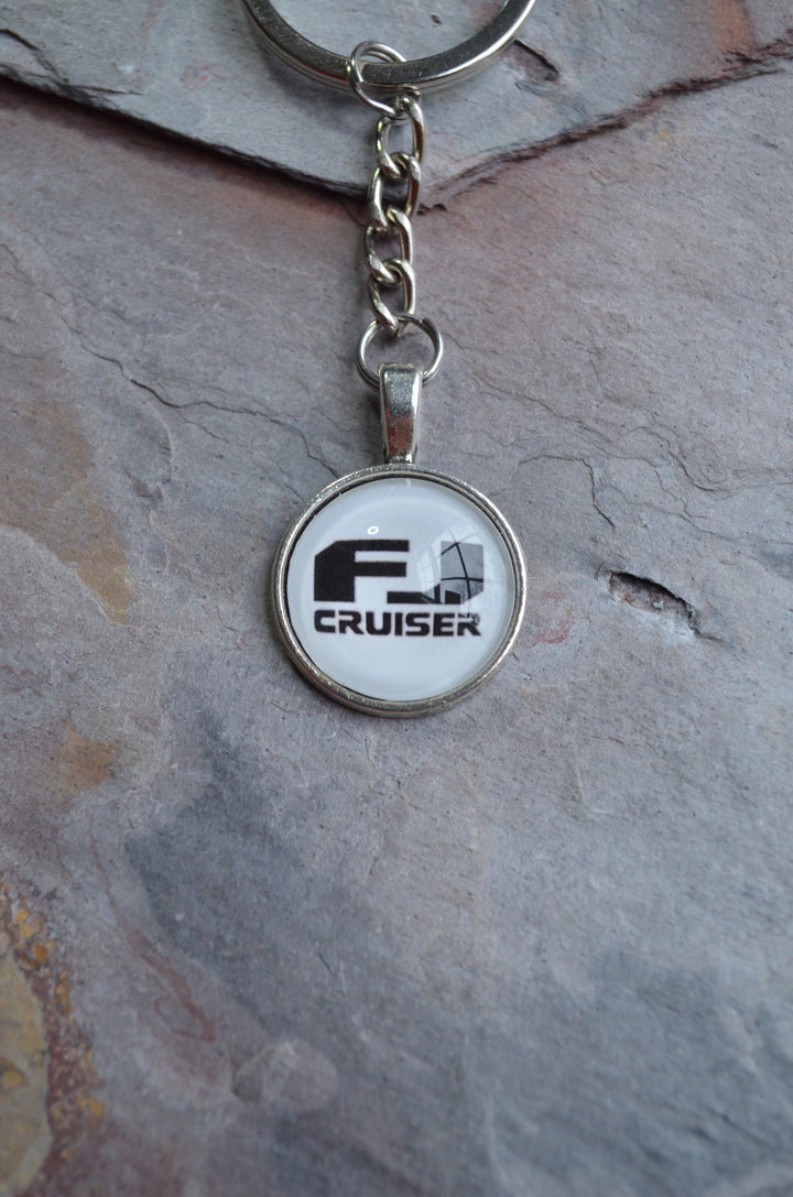 FJ Cruiser Toyota Silver Brass Dangle Key Chain