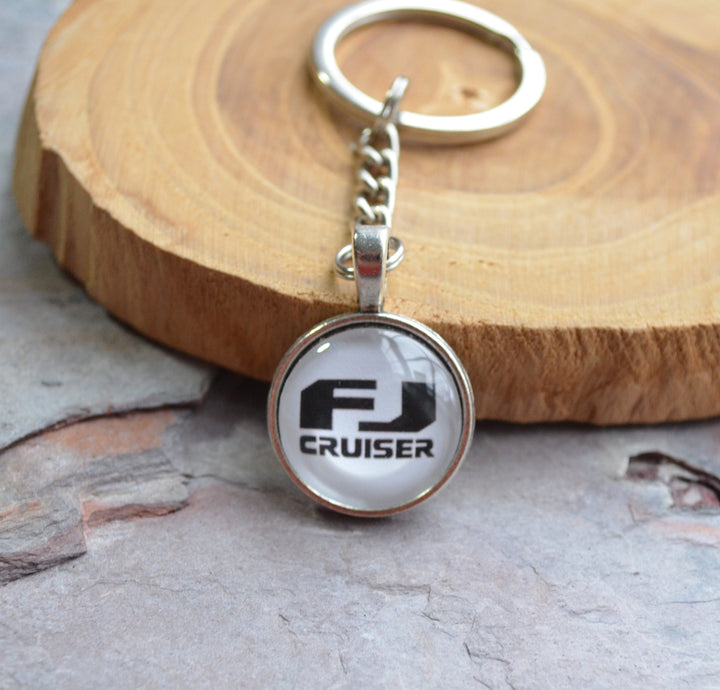 FJ Cruiser Toyota Silver Brass Dangle Key Chain