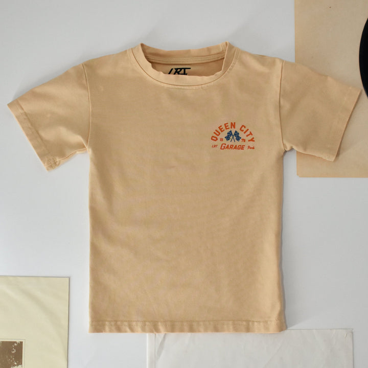 QUEEN CITY GARAGE TEE - VINTAGE CREAM