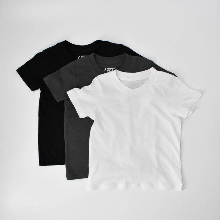 3-PACK RAD ORGANICS TEES - MONOCHROME