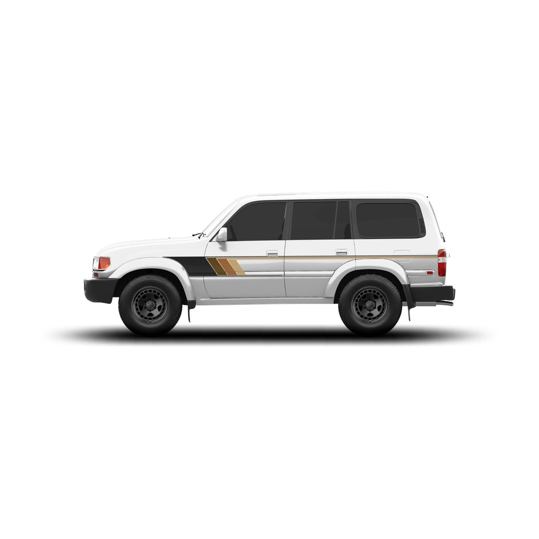 80 Series Land Cruiser Checkered Stripe Kit