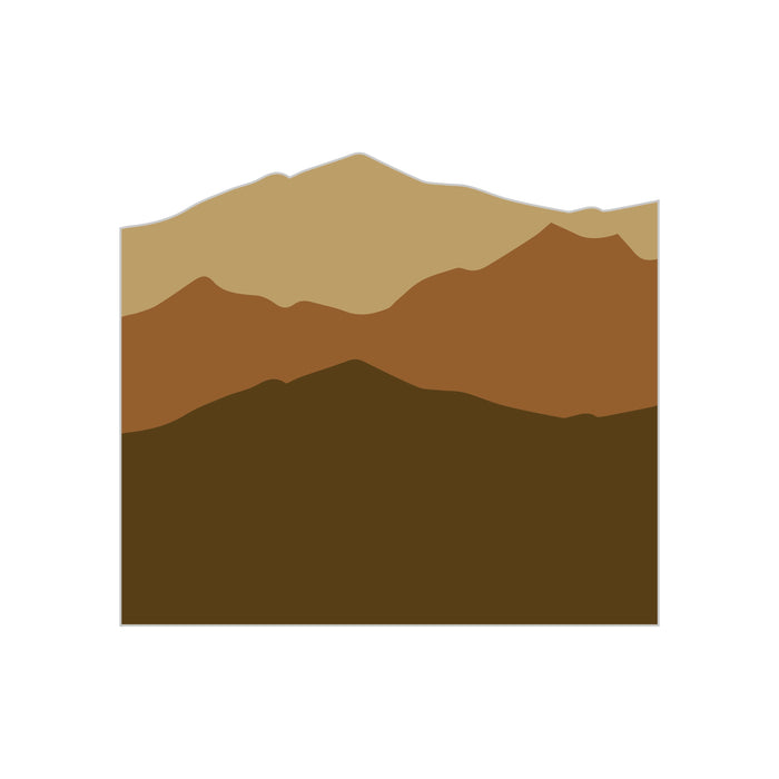 Sunset Mountain Decal