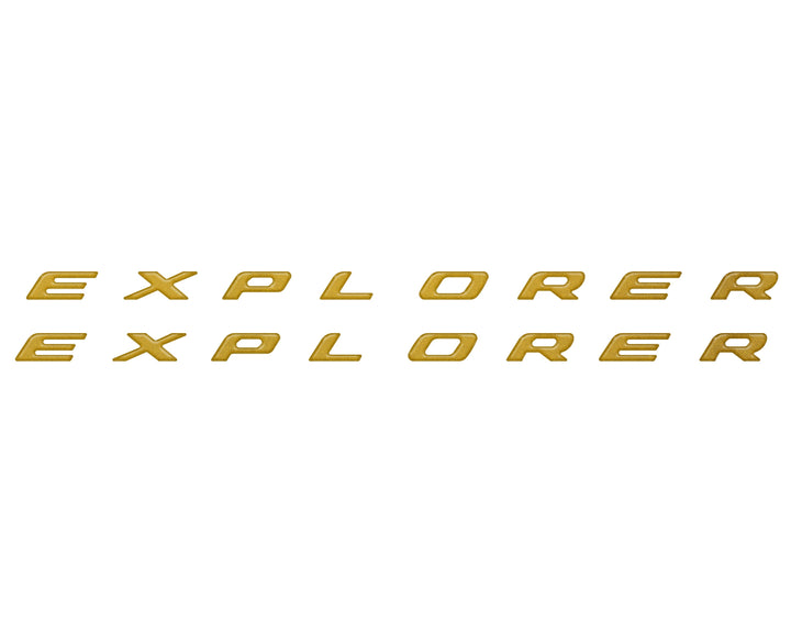 Rocker Panel Letter Inserts Fits 2020-2026 Ford Explorer