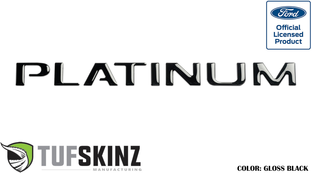Tailgate Letter Inserts Fits 2015-2017 Ford F-150 Platinum
