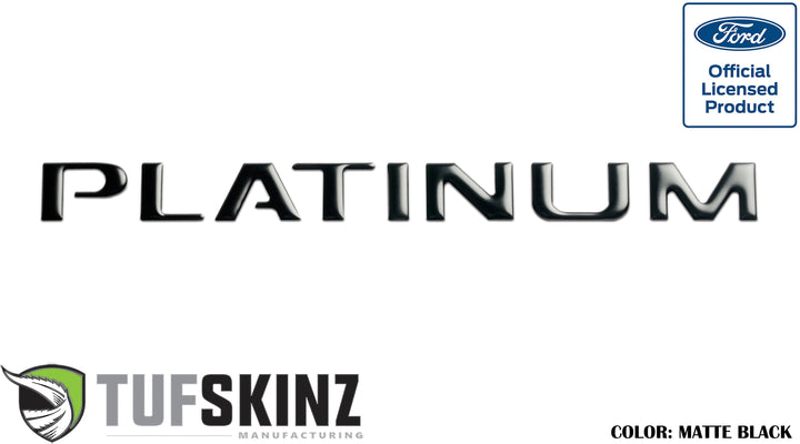 Tailgate Letter Inserts Fits 2015-2017 Ford F-150 Platinum