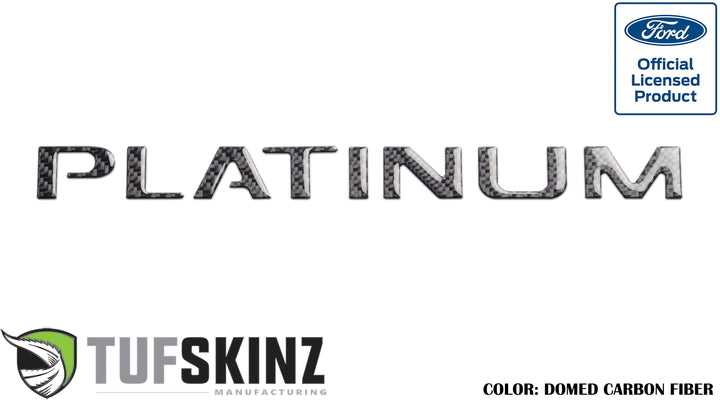 Tailgate Letter Inserts Fits 2015-2017 Ford F-150 Platinum