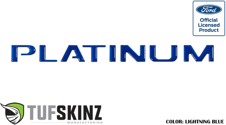 Tailgate Letter Inserts Fits 2015-2017 Ford F-150 Platinum