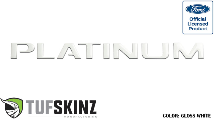 Tailgate Letter Inserts Fits 2015-2017 Ford F-150 Platinum