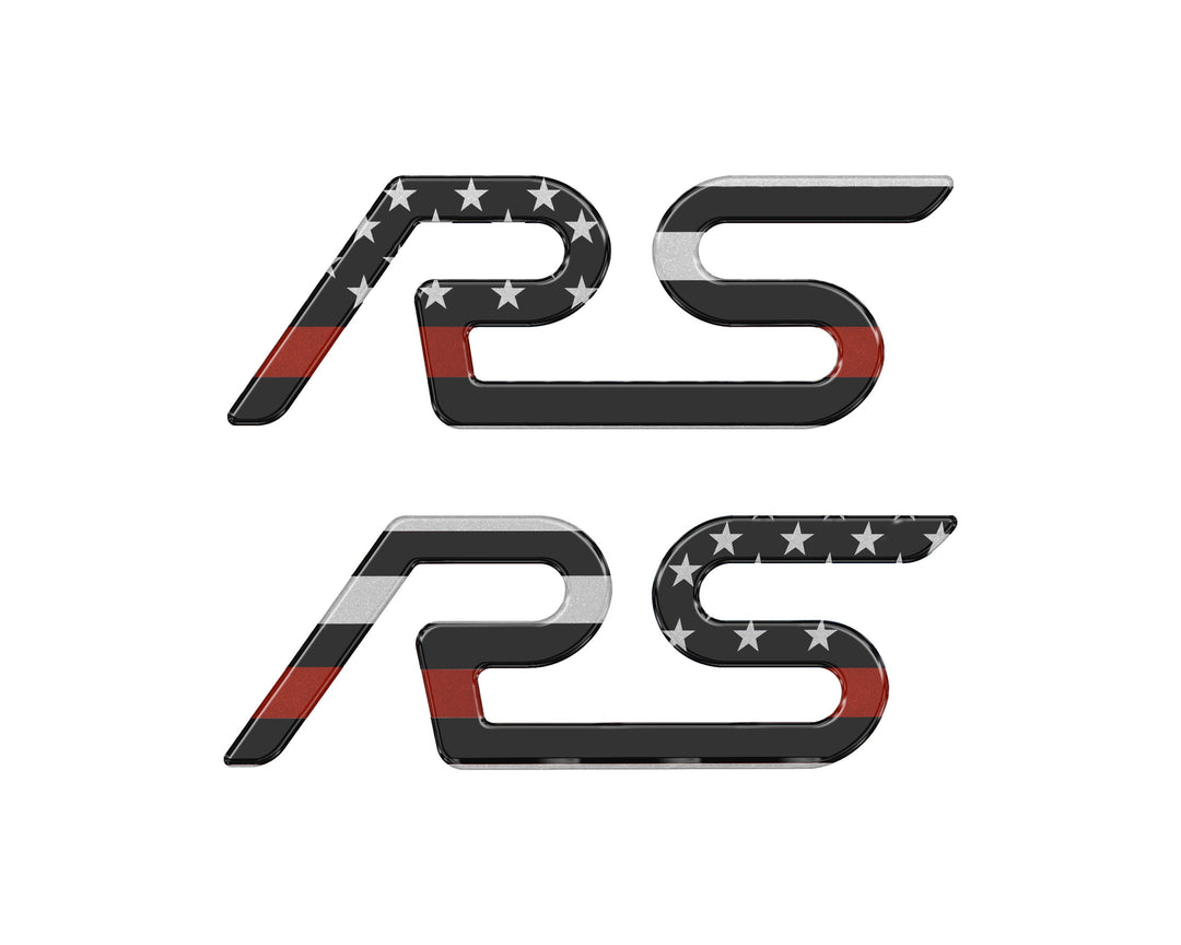"RS" Spoiler Letter Inserts Fits 2016-2018 Ford Focus RS