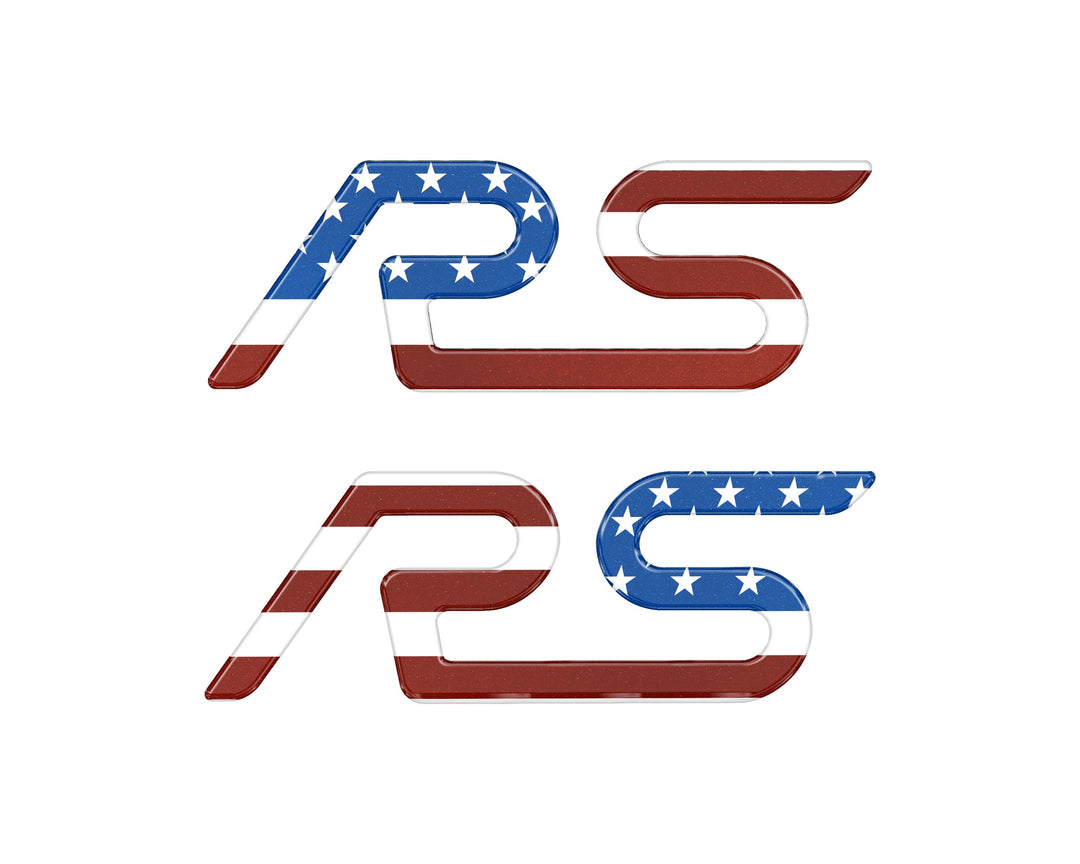 "RS" Spoiler Letter Inserts Fits 2016-2018 Ford Focus RS