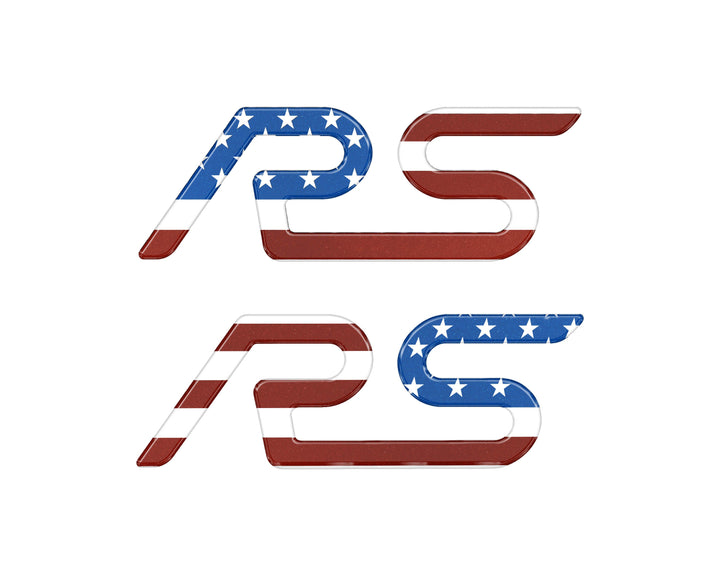 "RS" Spoiler Letter Inserts Fits 2016-2018 Ford Focus RS