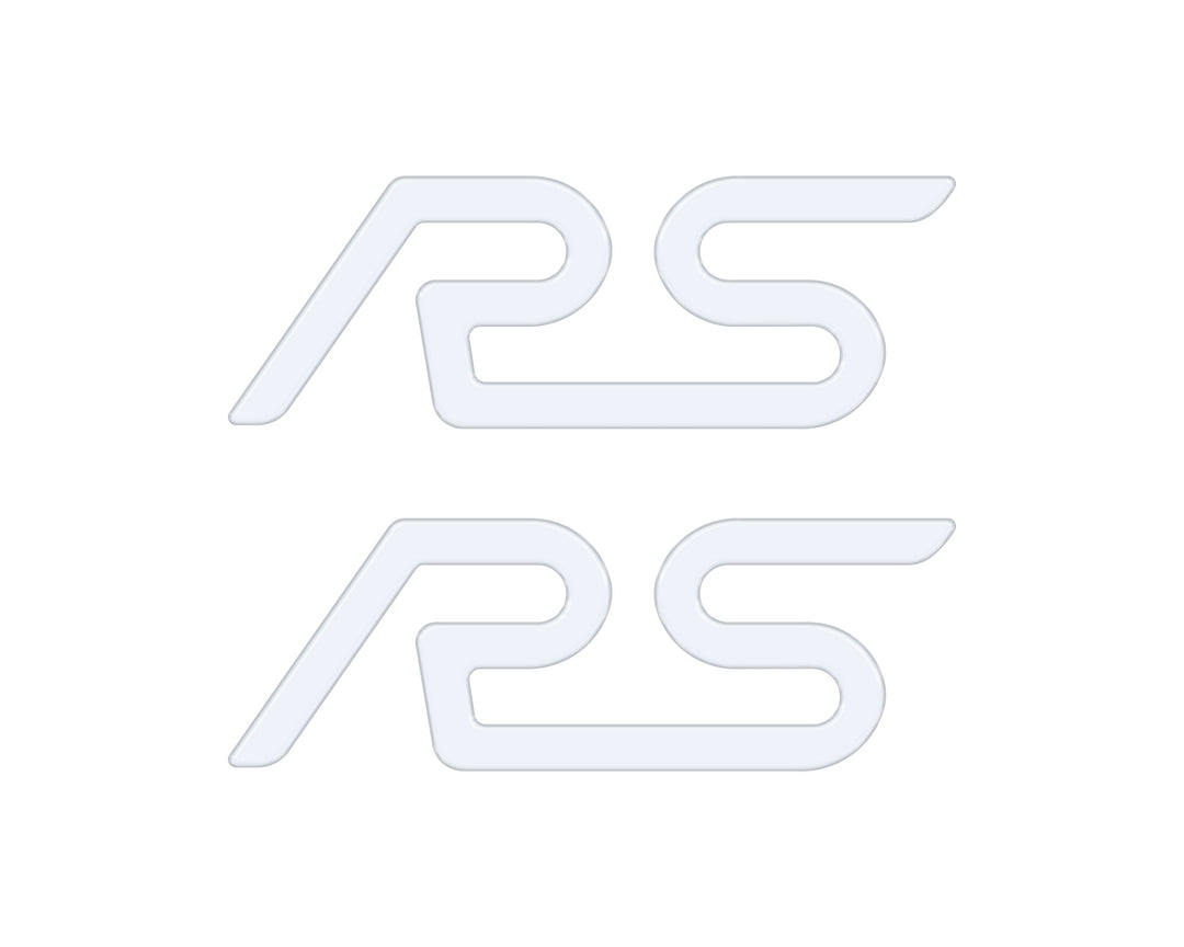 "RS" Spoiler Letter Inserts Fits 2016-2018 Ford Focus RS