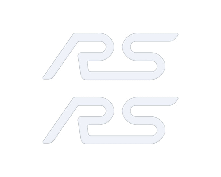 "RS" Spoiler Letter Inserts Fits 2016-2018 Ford Focus RS